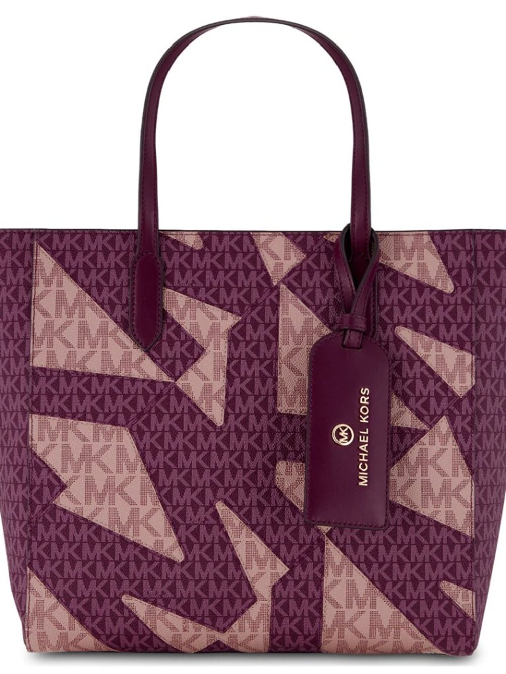 MICHAEL Michael Kors Sinclair Large East/West Grab Tote - Dark Berry Multi - Picture 2 of 5